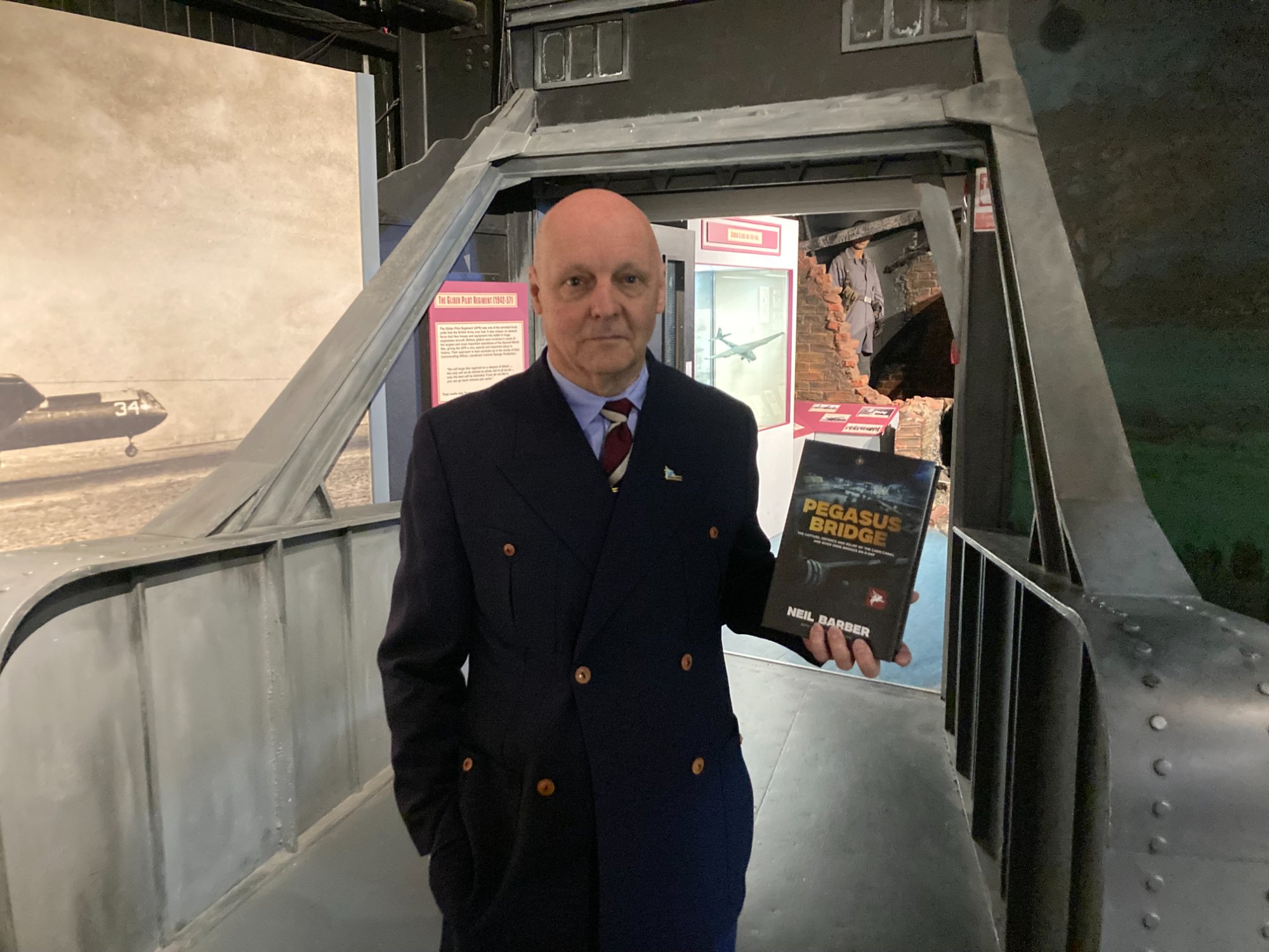 Neil Barber with a veteran